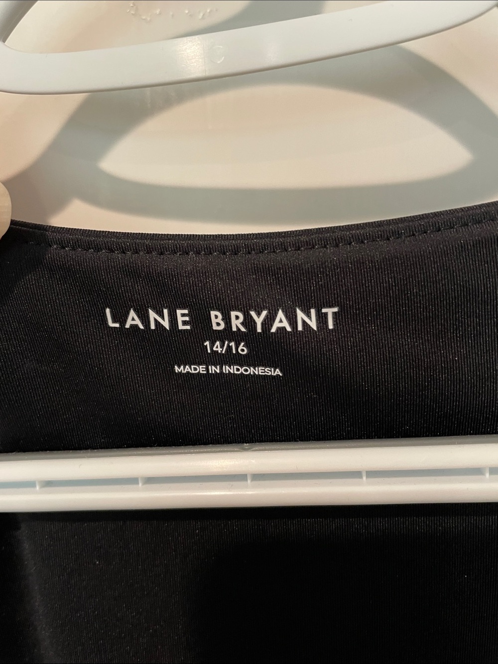 Lane Bryant Black Scoop Neck Short Sleeve Bodysuit 14/16 - Picture 3 of 4